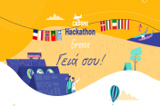 Banner of the 3rd CASSINI Hackathon in Greece